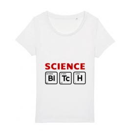 Tricou stanley stella dama science bitch alb