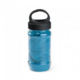 Set sticla cu maner, 440 ml si prosop sport 30 x 80 cm, albastru