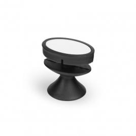 Suport pentru telefon ventuza, loc de infasurat cablu, 4 cm, negru