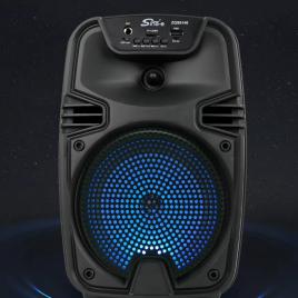 Boxa portabila cu microfon zqs6146, 30w pmpo, bt/fm/usb, 1800mah