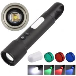 Lanterna led cob, filtre, 10w, 1000lm, usb, 1200mah, raza 1000m