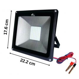 Proiector led cu clesti, 60led smd, 30w, 12v, ip66, camping