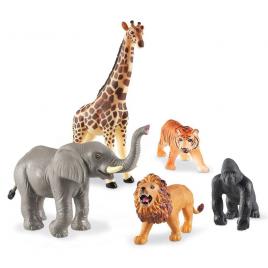 Set 5 figurine learning resources - animalute din jungla