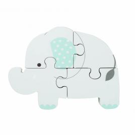 Puzzle elefant din lemn orange tree toys 4 piese
