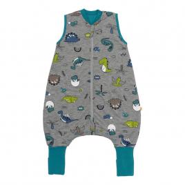 Sac de dormit cu picioruse si talpa antiderapanta dinosaur 60 cm + manseta 1.0 tog