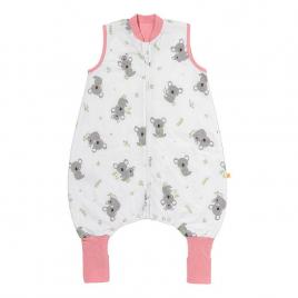 Sac de dormit cu picioruse si talpa antiderapanta koala bear 60 cm + manseta 1.0 tog