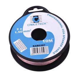 Cablu difuzor cca 2x1.50mm transparent 10m