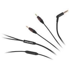 Cablu casti cu microfon jack - 2x jack 1m k&m