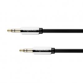 Cablu stereo 3.5 tata - tata 1.5m blister k&m