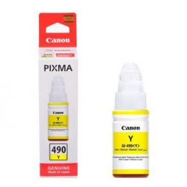 Cartus cerneala original canon yellow, gi-490y, pentru g1400|g2400|g3400 ,