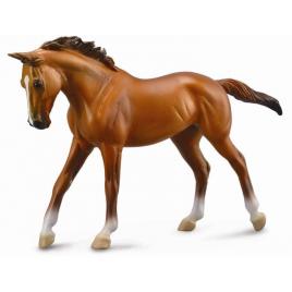 Figurina cal thoroughbred mare chestnut deluxe