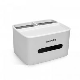 Bewello - suport-dozator pentru batiste şi şerveţele de hârtie - alb - 205 x