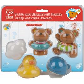 Hape set teddy si prietenii
