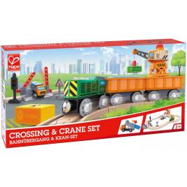Hape tren de marfa cu macara