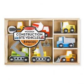 Set de 7 masinute utilitare din lemn melissa and doug