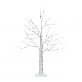 Mini copac decorativ cu 24 LED-uri, 60 cm, alimentare USB/baterii, cu timer, alb cald, Vivo BT60