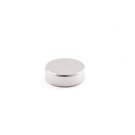 Magnet foarte puternic, gri, disc, simplu, 25 mm x 4 mm