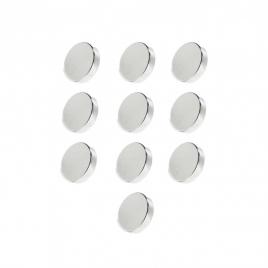 Set 10 magneti foarte puternici, gri, disc, simplu, 5 mm x 2 mm