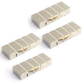 Set 20 magneti foarte puternic, tip bloc, 20 x 10 x 10 mm, gri