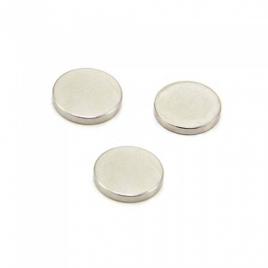 Set 3 magneti foarte puternici, gri, disc, simplu, 25 mm x 4 mm