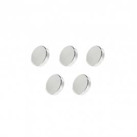 Set 5 magneti foarte puternici, gri, disc, simplu, 5 mm x 2 mm
