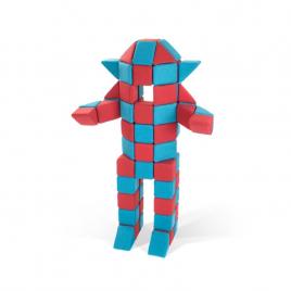 Cuburi magnetice JollyHeap® - CREATIVE 100 blocuri 4 forme