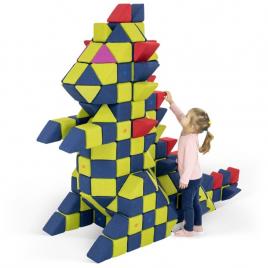 Cuburi magnetice JollyHeap® - FUN 300 blocuri 4 forme
