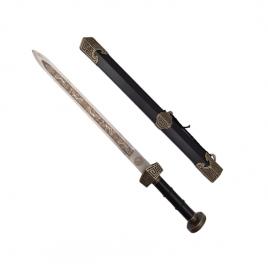 Sabie decorativa chinezeasca jian, ideallstore®, doua taisuri, 39 cm