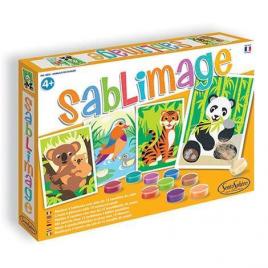 Set creativ cu nisip colorat sablimage - animale in pericol