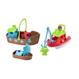 Jucarie de baie klorofil 3 in 1- barcute cu figurina morsa