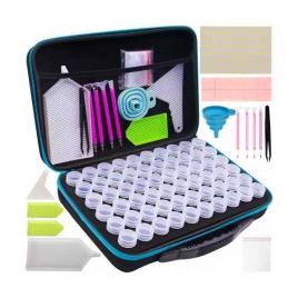 Set complet de accesorii cu geanta inclusa pentru diamond painting malatec my18060