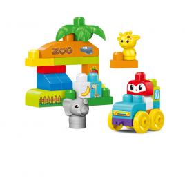 Set de constructie steam - zoo distractiva 32 piese