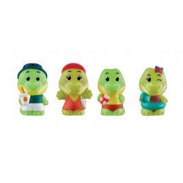 Set figurine klorofil - familia croco cu haine care isi schimba culoarea in apa