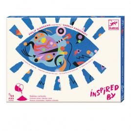 Atelier cu nisip abstract art inspired by kandinsky djeco