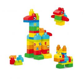 Set de constructie in cutie  - animalute 62 piese