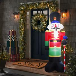 Spărgător de nuci - gonflabil - decor de crăciun 240 cm - ip44 - 9 led