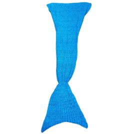 Patura tip coada de sirena pentru copii, 165 cm, albastru, Vivo MTB