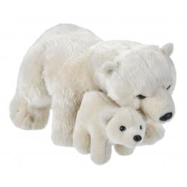 Mama si puiul - urs polar