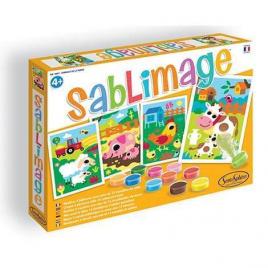 Set creativ cu nisip colorat sablimage - ferma