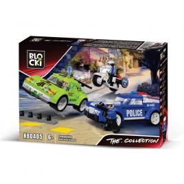 Set cuburi constructie blocki collection - urmarire cu masina politiei, 299 piese