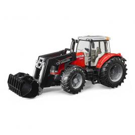 Tractor massey ferguson 7624 cu incarcator frontal bruder