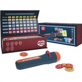 Lanterna proiector cu 6 diapozitive koala diary kd80201 albastru