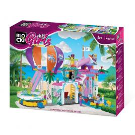 Set cuburi constructie blocki my girls - aqua park 343 piese