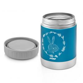 Cutie termica pentru mancare, otel inoxidabil vidat, 300 ml, albastra, reer colourdesign