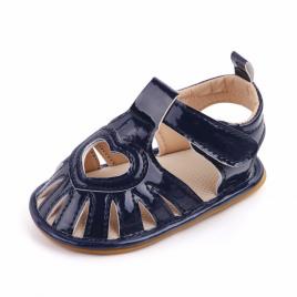 Sandale bleumarine pentru fetite - heart (marime disponibila: 3-6 luni (marimea