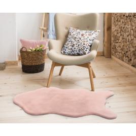 Covor blanita living dormitor, soft lop 020, roz, shapes