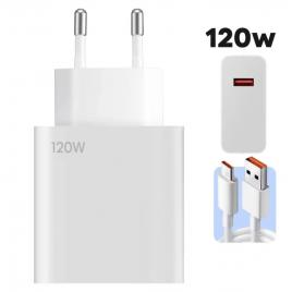 Incarcator Samsung 120W Fast Charging, cu cablu USB-C, Alb