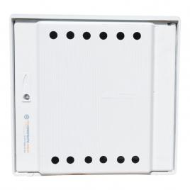 Firida S300 52x52x25 cm, Proconstructo Group, cutie pentru contor de gaz si regulator, gri, din plastic, cu 1 orificiu predecupat
