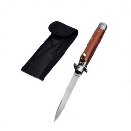 Briceag stiletto, ideallstore®, automat, maro, 24 cm