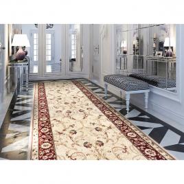 Traversa lotos 523, bej rosu, latime 120 cm, 1800 gr mp